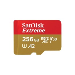 Tarjeta memoria micro secure digital 256gb sandisk extreme clase 10 uhs - i u3