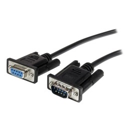 Cable db9 startech 2m macho - hembra negro