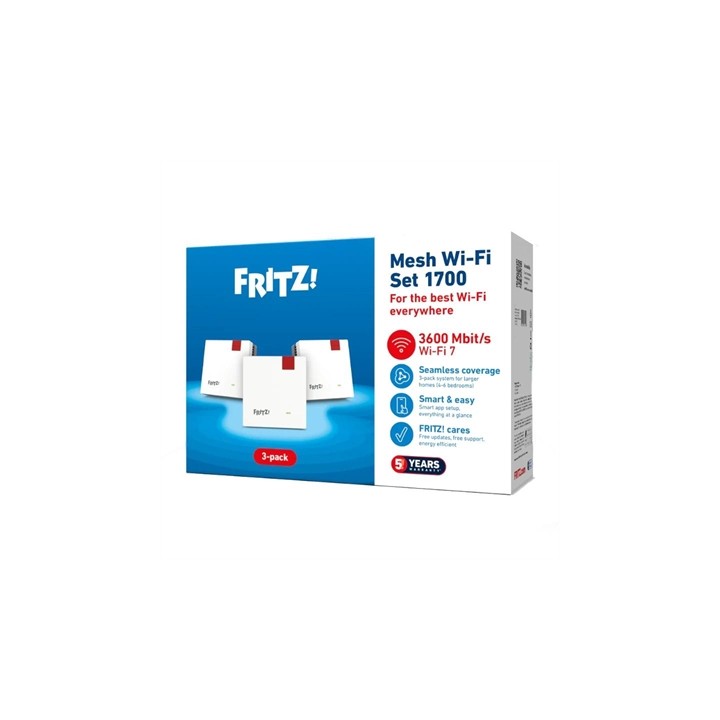 Punto de acceso repetidor fritz! mesh set 1700 3 unidades