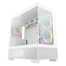 Caja ordenador gaming deepcool cg380 3f matx argb cristal templado blanca