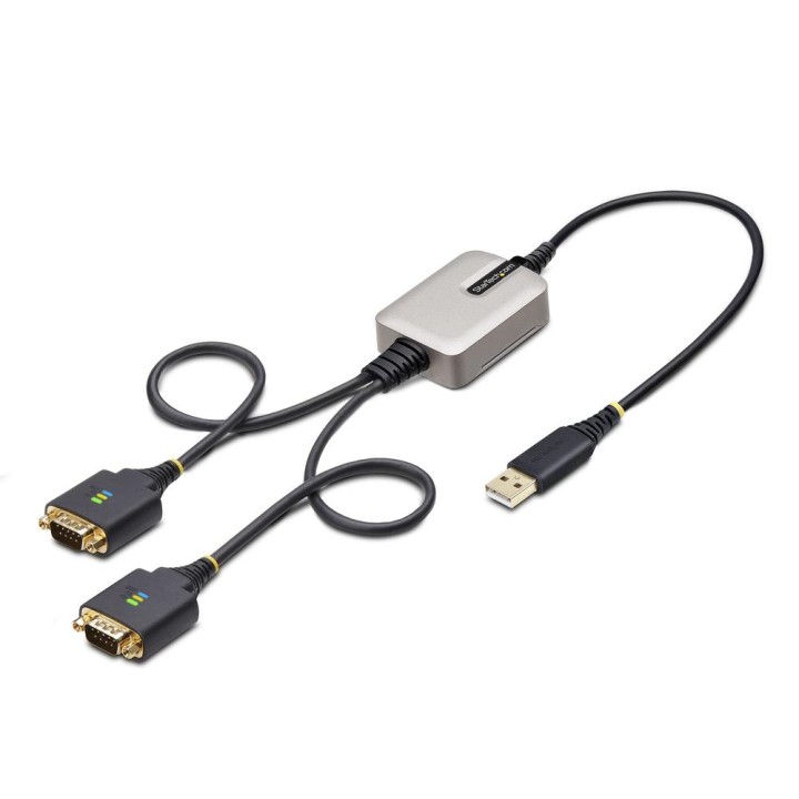 Cable usb tipo a a 2x rs232 db9 startech 0.60m - macho - macho
