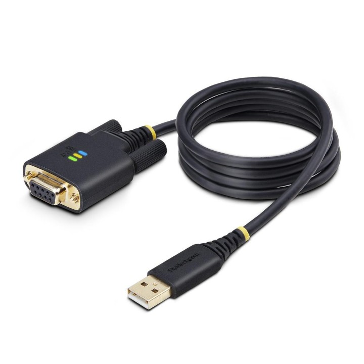 Cable usb tipo a a rs232 db9 startech 1m - macho - hembra - negro