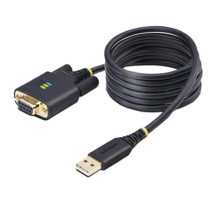 Cable usb tipo a a rs232 db9 startech 2m - macho - hembra - negro