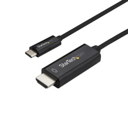 Cable usb tipo c a hdmi 4k startech 2m - macho - macho - negro