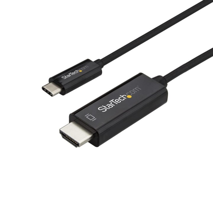 Cable usb tipo c a hdmi 4k startech 2m - macho - macho - negro