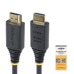 Cable hdmi 4k premium startech 1m - macho - macho - negro