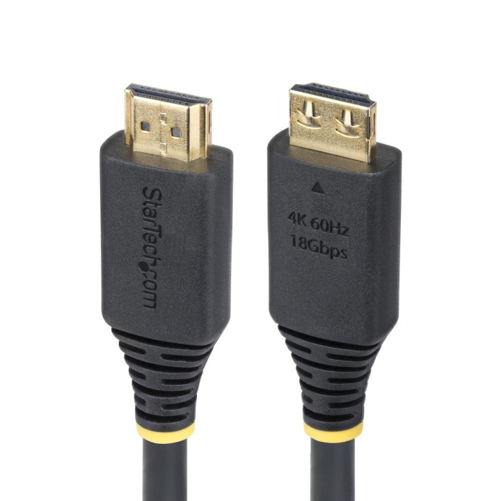 Cable hdmi 4k con agarre startech 1m - macho - macho - negro