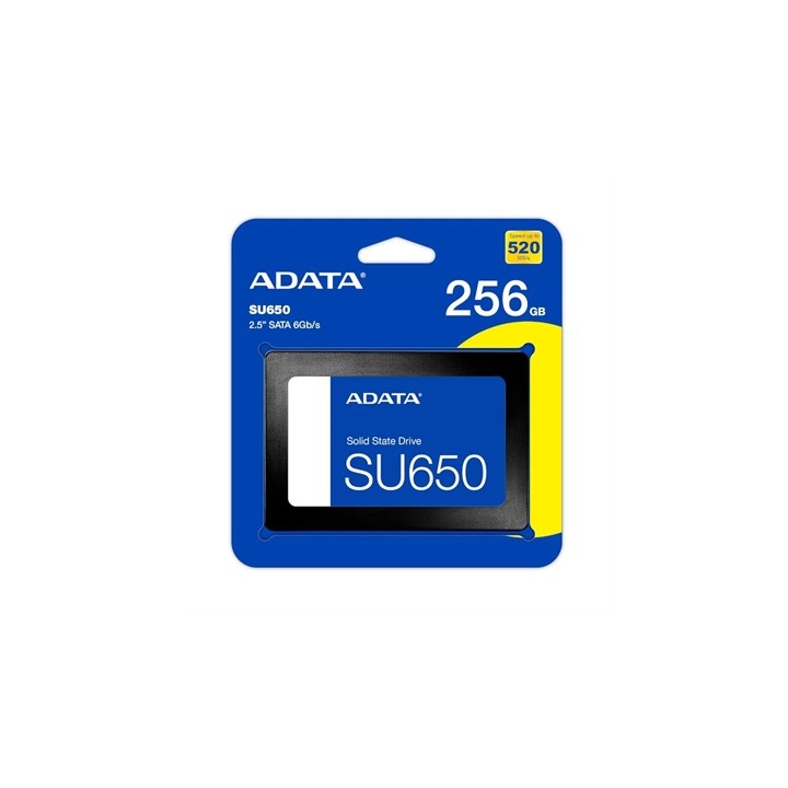 Disco duro interno solido ssd adata ultimate su650 256gb 2.5 pulgadas sata3
