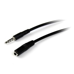Cable jack 3.5mm startech 2m - macho - hembra - negro