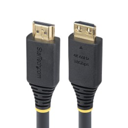 Cable hdmi 4k con agarre startech 7m - macho - macho - negro