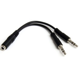 Cable mini jack 3.5mm startech macho - hembra - negro
