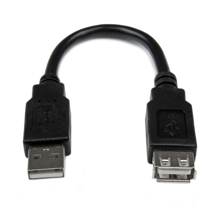 Cable usb tipo a startech 0.15m - macho - hembra - negro