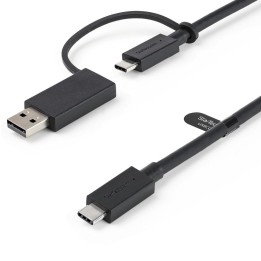 Cable usb tipo c a usb tipoa - usb tipo c startech 1m - macho - macho - negro