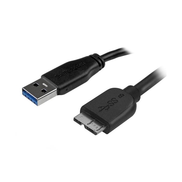 Cable usb tipo a a micro usb tipo b startech 0.5m - macho - macho - negro