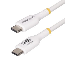Cable usb tipo c startech 4m - macho - macho - blanco