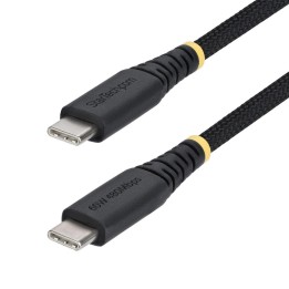 Cable usb tipo c startech 0.15m - macho - macho - negro trenzado