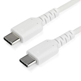 Cable usb tipo c startech 1m - macho - macho - blanco
