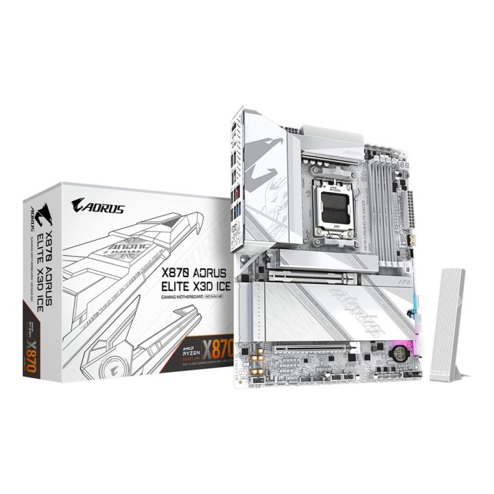 Placa base gigabyte x870 aorus elite x3d ice atx am5 - 4x ddr5 - 2x sata3