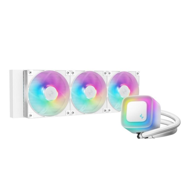 Kit refrigeracion liquida deepcool le360 v2 argb 3x 120mm blanco