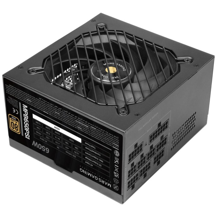Fuente alimentacion mars gaming mpb650psi atx 650w negra