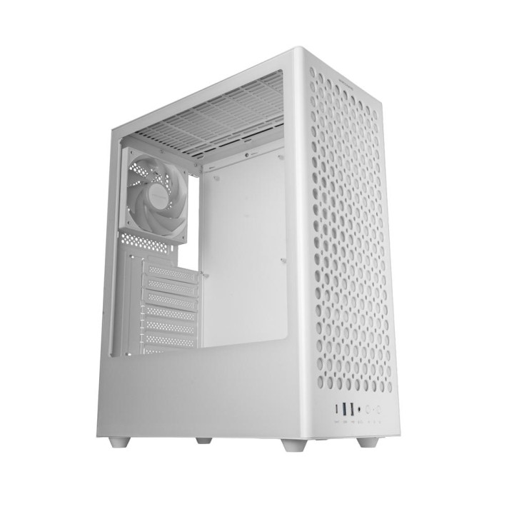 Caja ordenador mars gaming mc - t800 atx cristal templado blanca