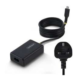 Cargador portatil startech 65w usb tipo c negro