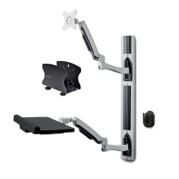 Soporte pared startech vesa hasta 27 pulgadas 100x100mm max 10kg + soportes cpu y teclado y raton