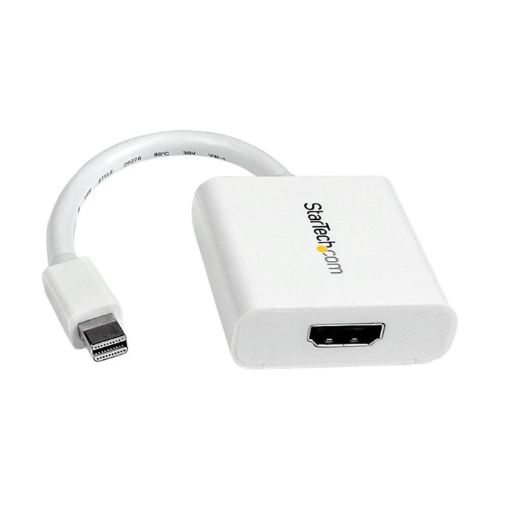 Adaptador mini dp a hdmi startech macho - hembra - blanco