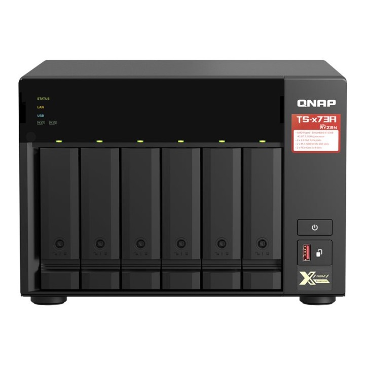 Servidor nas qnap ts - 673a - 8g 8gb 2.5g