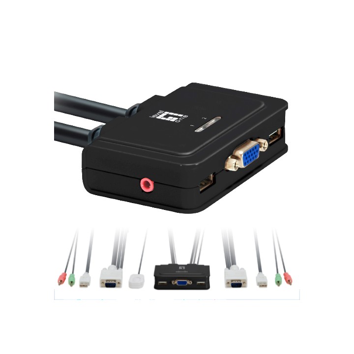 Conmutador kvm leven one kvm - 0223 vga