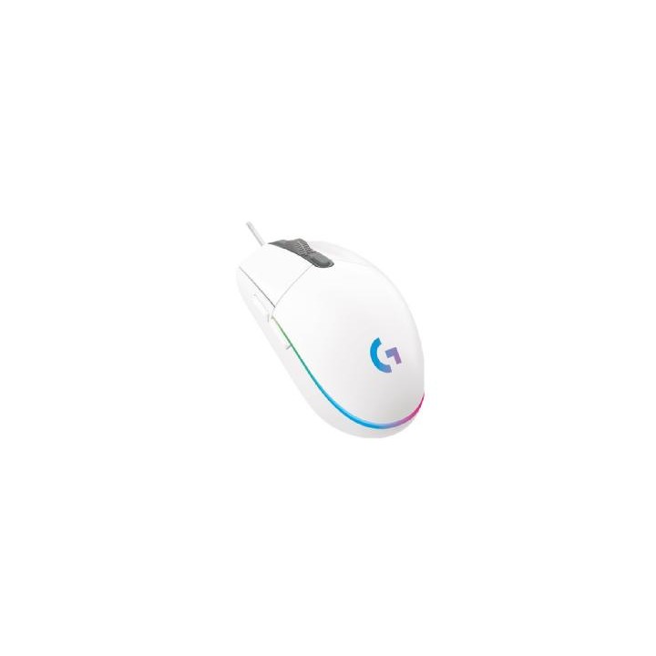 Mouse raton logitech g102 lightsync blanco