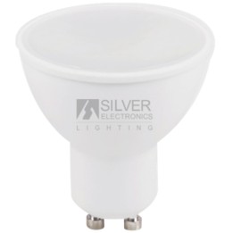 Bombilla led silver electronic eco multi - led dicroica 7w44w - gu10 - 3000k - 567 lm - 120º - luz calida - a+