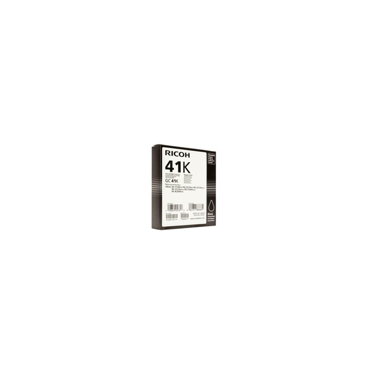 Cartucho gel ricoh gc - 41k negro (2500