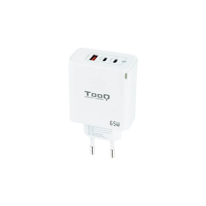 Cargador pared tooq triple 2xusb - c +