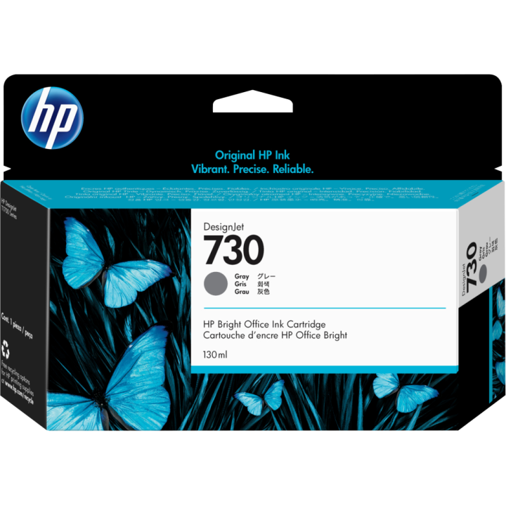 Cartucho tinta hp 730 gris