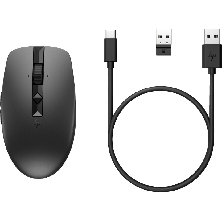 Ratón hp 715 multidispositivo inalambrico recargable
