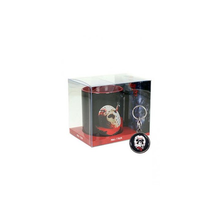 Poster mascara taza + regalo llavero