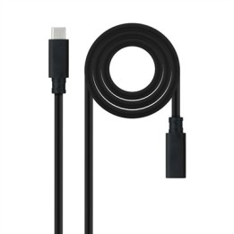 Cable prolongador nanocable usb - c 3.2 gen2x2 100w c - m - h 1.5m alargador