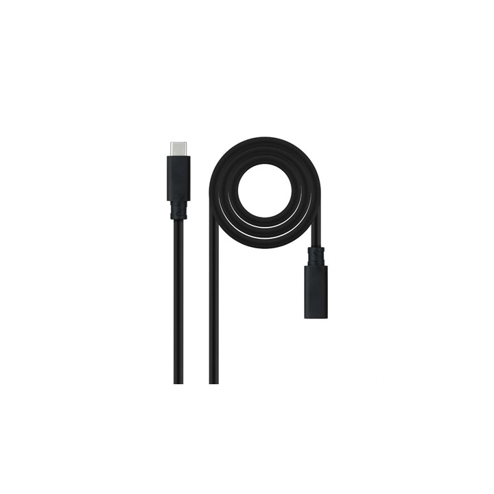 Cable prolongador nanocable usb - c 3.2 gen2x2 100w c - m - h 1.5m alargador