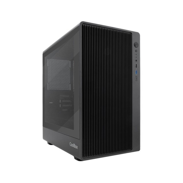 Caja ordenador gaming coolbox gm350 darkface matx cristal templado negra