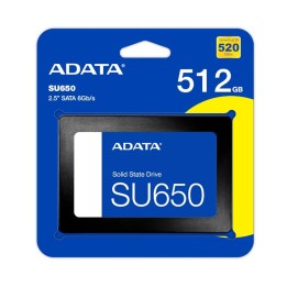 Disco duro interno solido ssd adata ultimate su650 512gb 2.5 pulgadas sata3