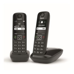 Telefono inalambrico gigaset as690 duo negro