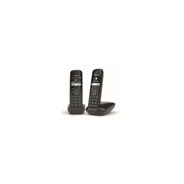 Telefono inalambrico gigaset as690 duo negro