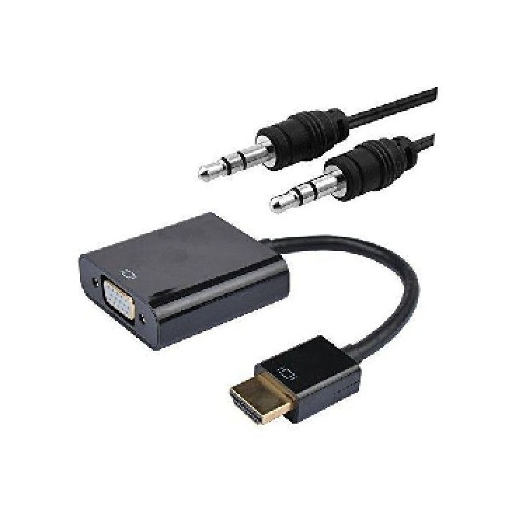 Conversor nanocable hdmi a vga 0.15cm