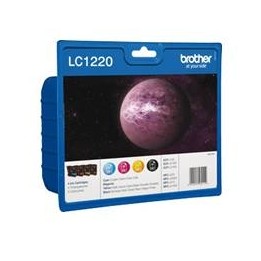 Cartucho tinta brother lc1220bkbp paquete 4