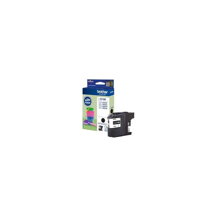 Cartucho tinta brother lc221bk negro 260 paginas dcpj562dw - mfcj480dw - mfcj680dw