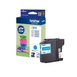 Cartucho tinta brother lc221c cian 260 paginas dcpj562dw - mfcj480dw - mfcj680dw