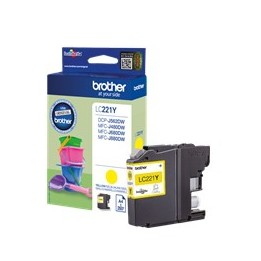 Cartucho tinta brother lc221y amarillo 260 paginas dcpj562dw - mfcj480dw - mfcj680dw