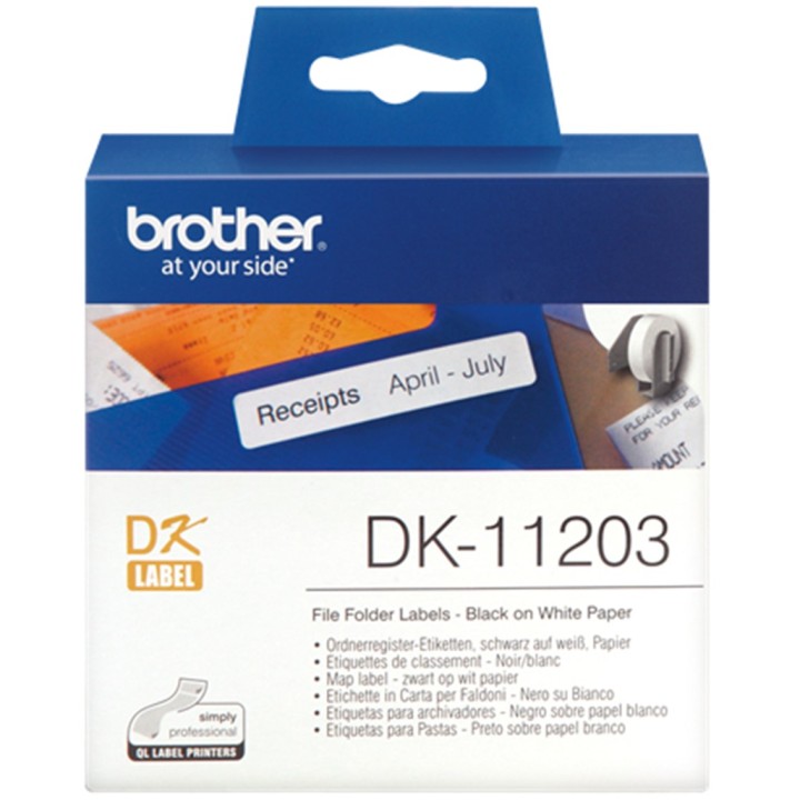 Rollo etiquetas precortadas brother dk11203