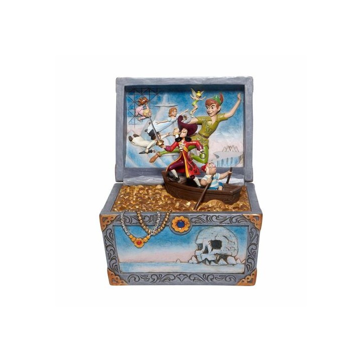 Figura enesco disney peter pan cofre